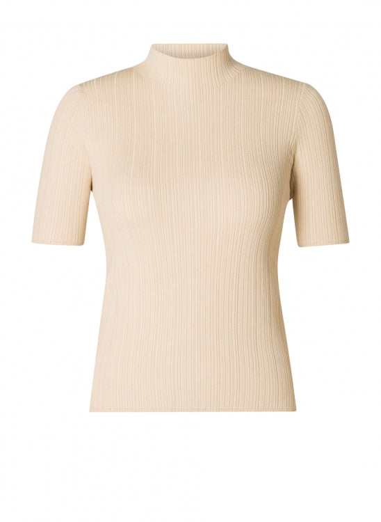 Odetta Short Sleeve Rib Top