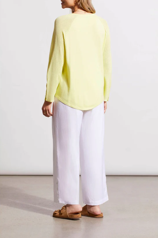 SLEEVE V-NECK RAGLAN SWEATER