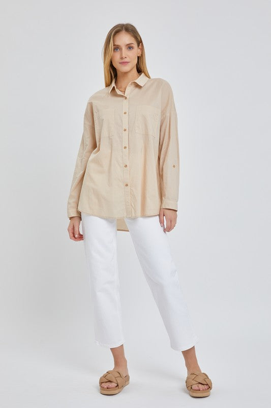 Oversized Poplin Shirt