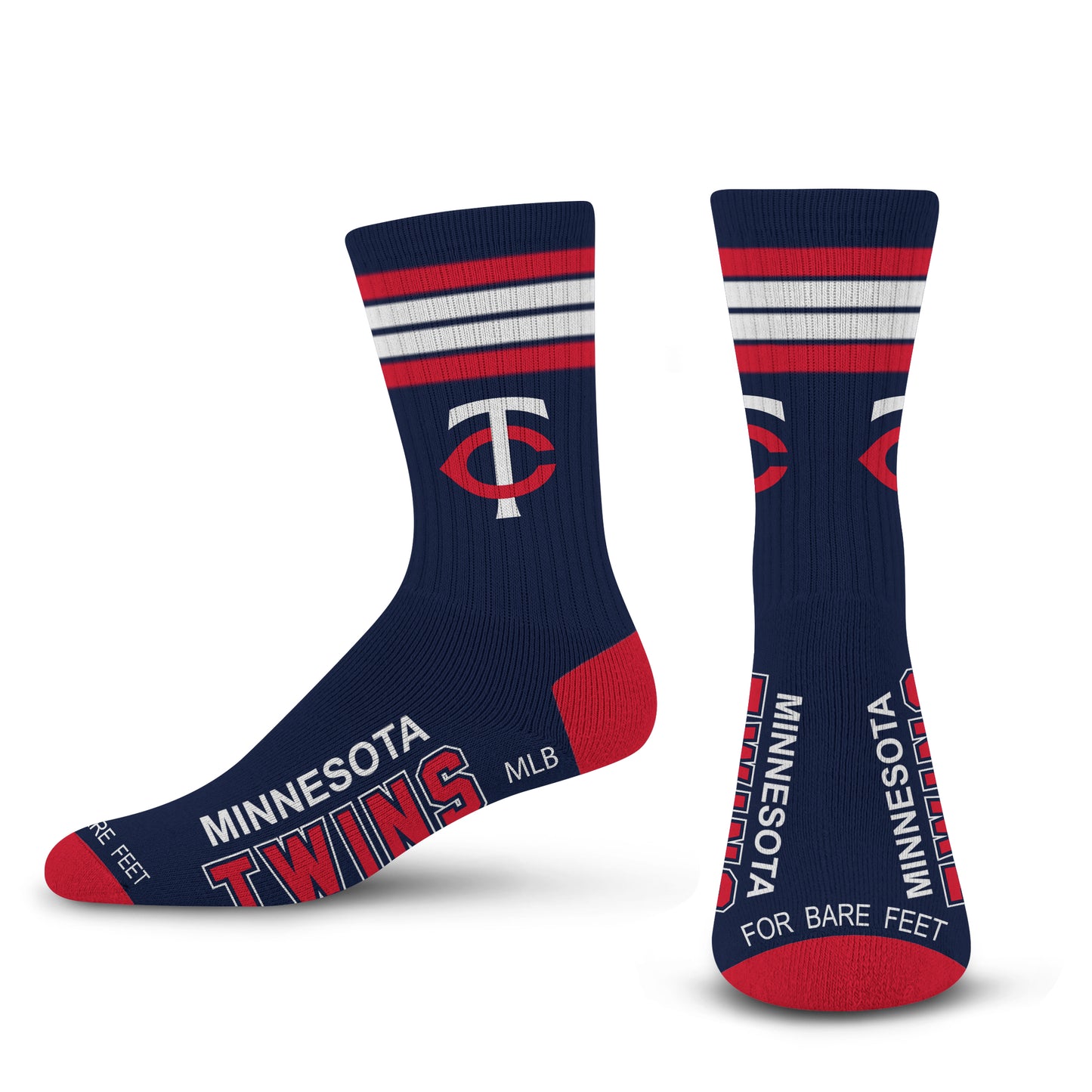 Minnesota Twins 4 Stripe Deuce Socks