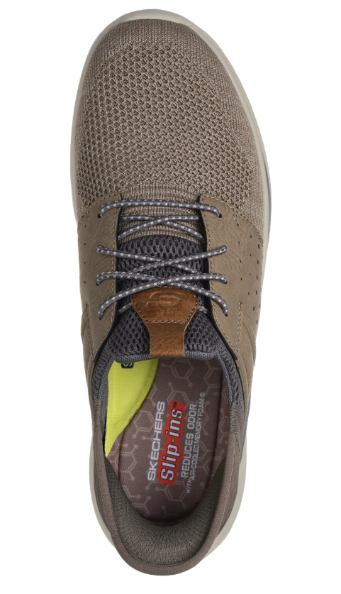 Skechers Slade Ocon Slip-ins® with mesh upper, Heel Pillow™, odor-control Memory Foam insole, and Goga Mat Arch™ support