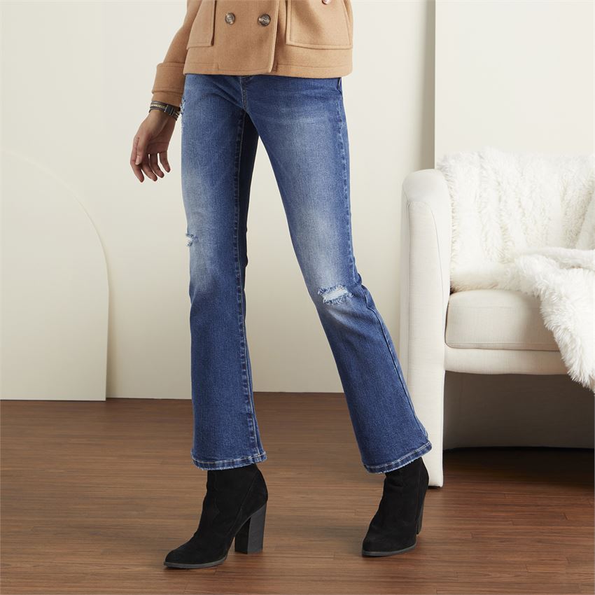 OMG Zoeyzip Bootcut Ankle With Distressing