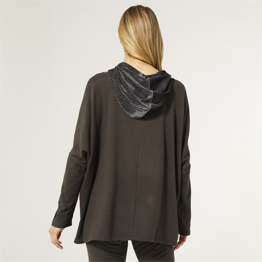 Weekend Brushed Sparkle Hooded Pullover