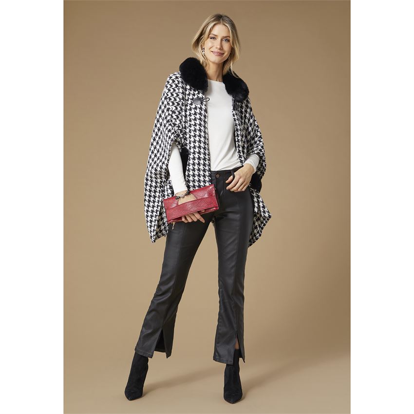 OMG Zoeyzip Bootcut Faux Leather with Front Slit