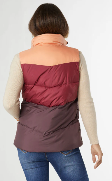 Jaylini Colorblock Puffer Vest