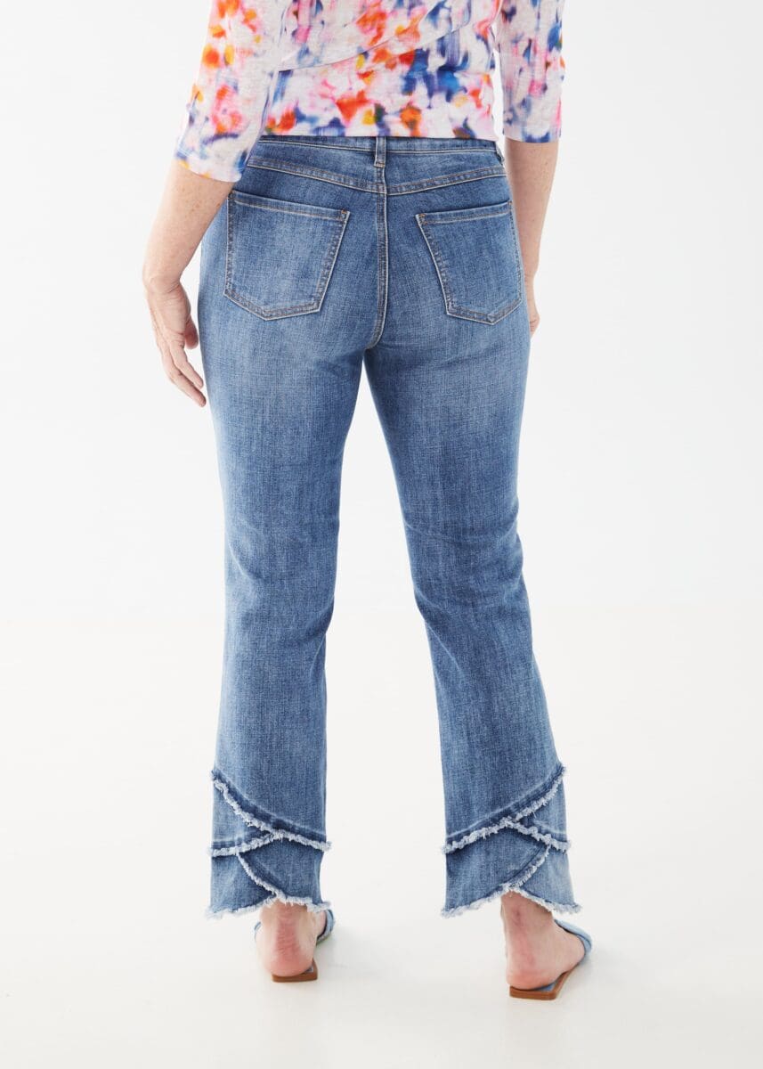 Olivia Tulip Hem Straight Ankle Denim by FDJ