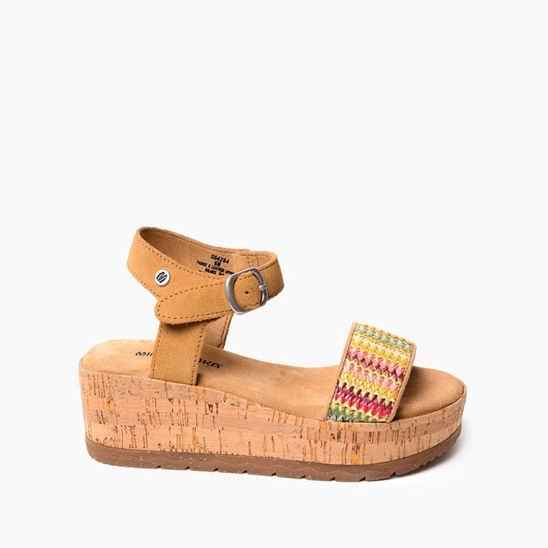 Ankle Strap Wedge Sandals | Suede & Cork Summer Style