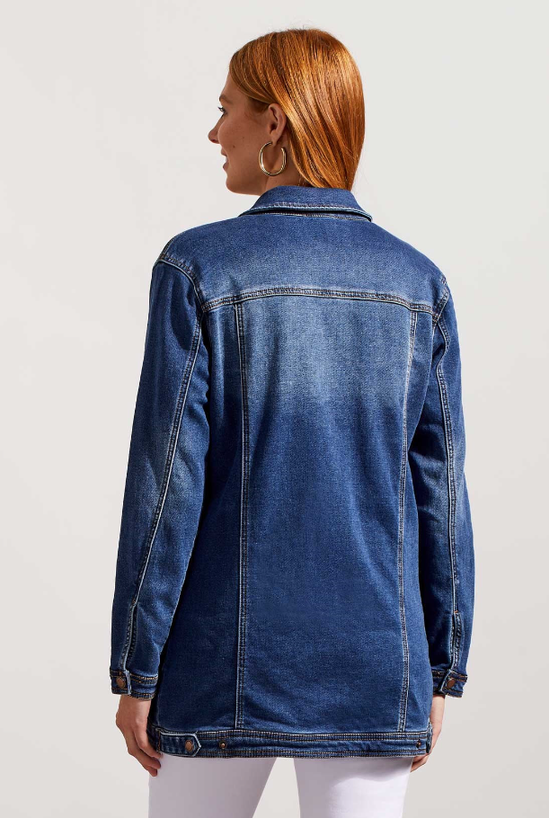 MAXI DENIM TRIBAL JACKET