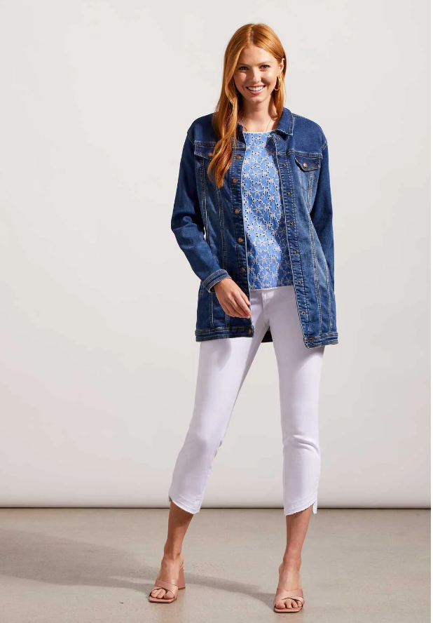 MAXI DENIM TRIBAL JACKET