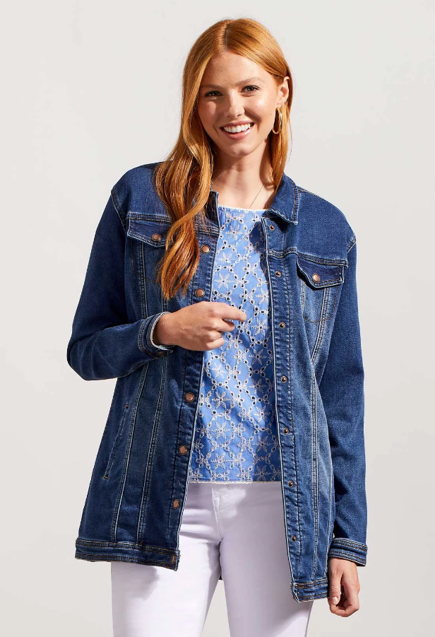 MAXI DENIM TRIBAL JACKET