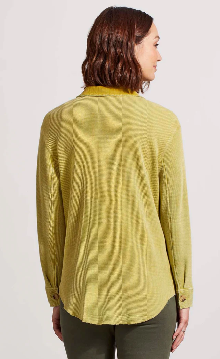 VINTAGE WASH WAFFLE SHACKET