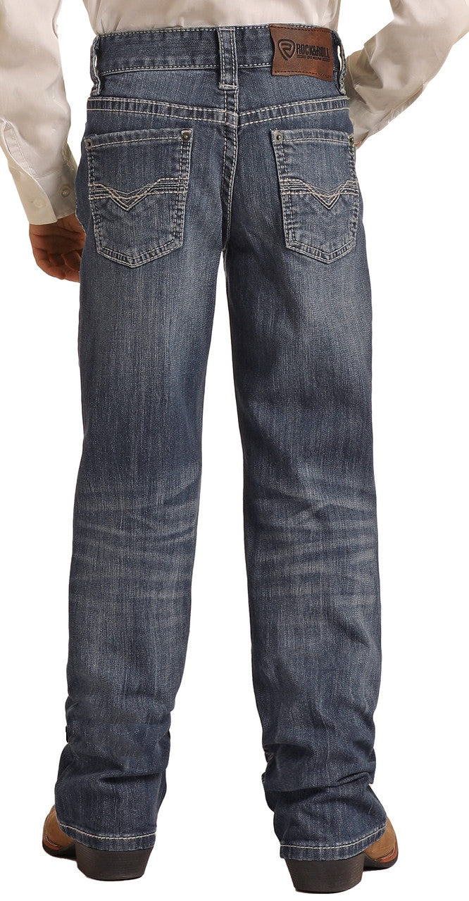 Rock & Roll Western Denim Jeans Boys Regular Fit Bootcut