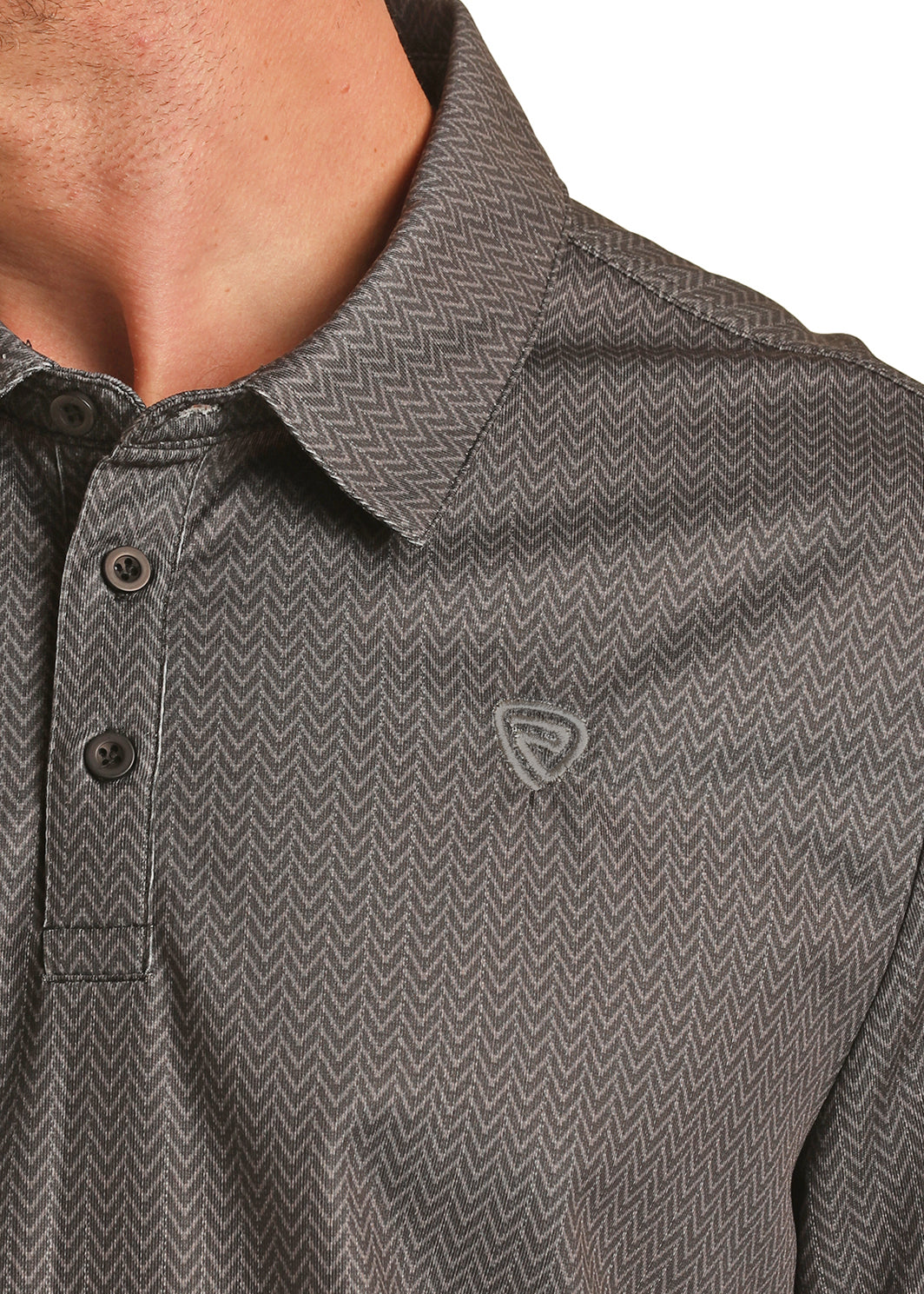 ROCK & ROLL MENS MICRO PRINT POLO