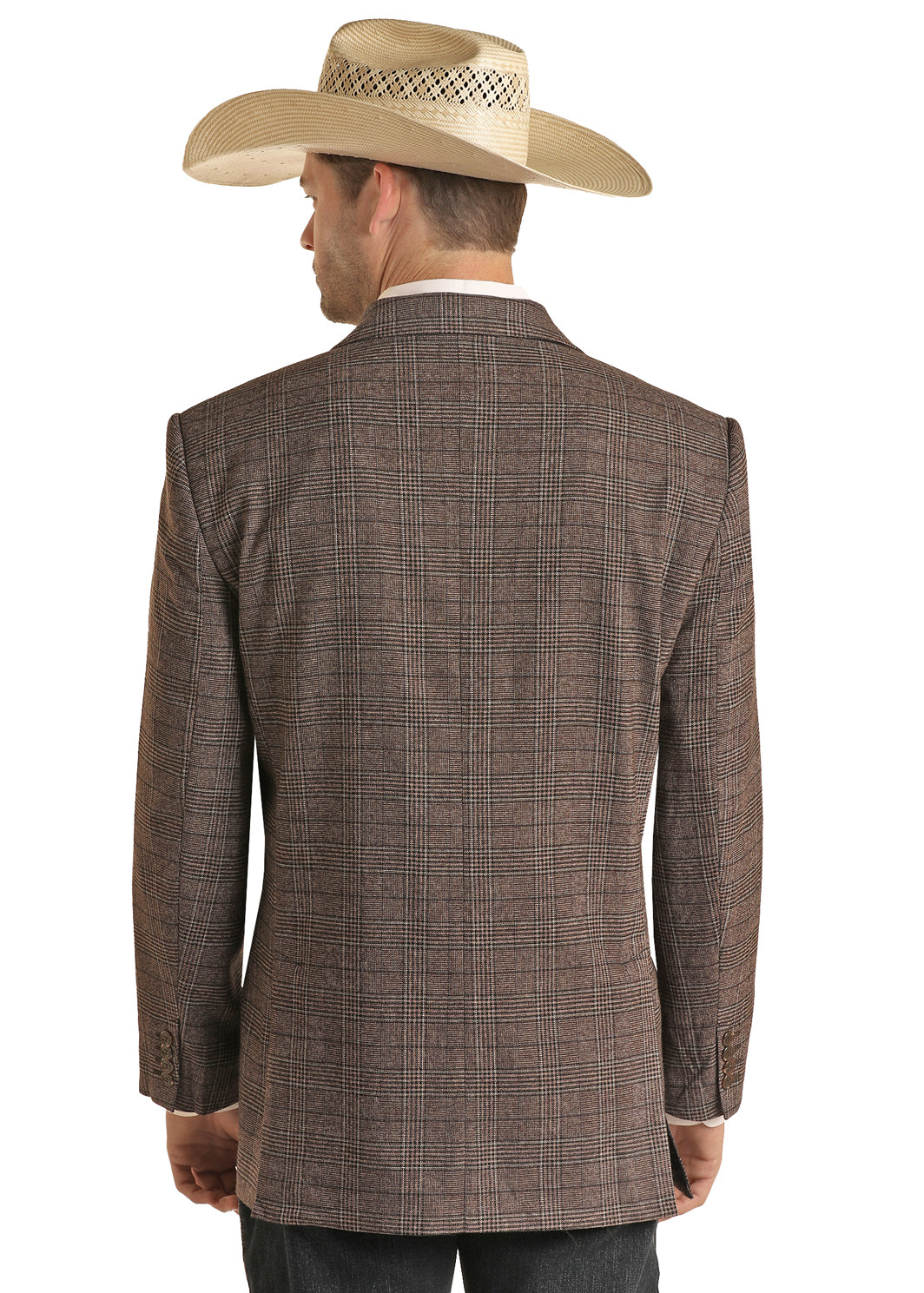 ROCK & ROLL DENIM MEN'S PLAID SPORT COAT