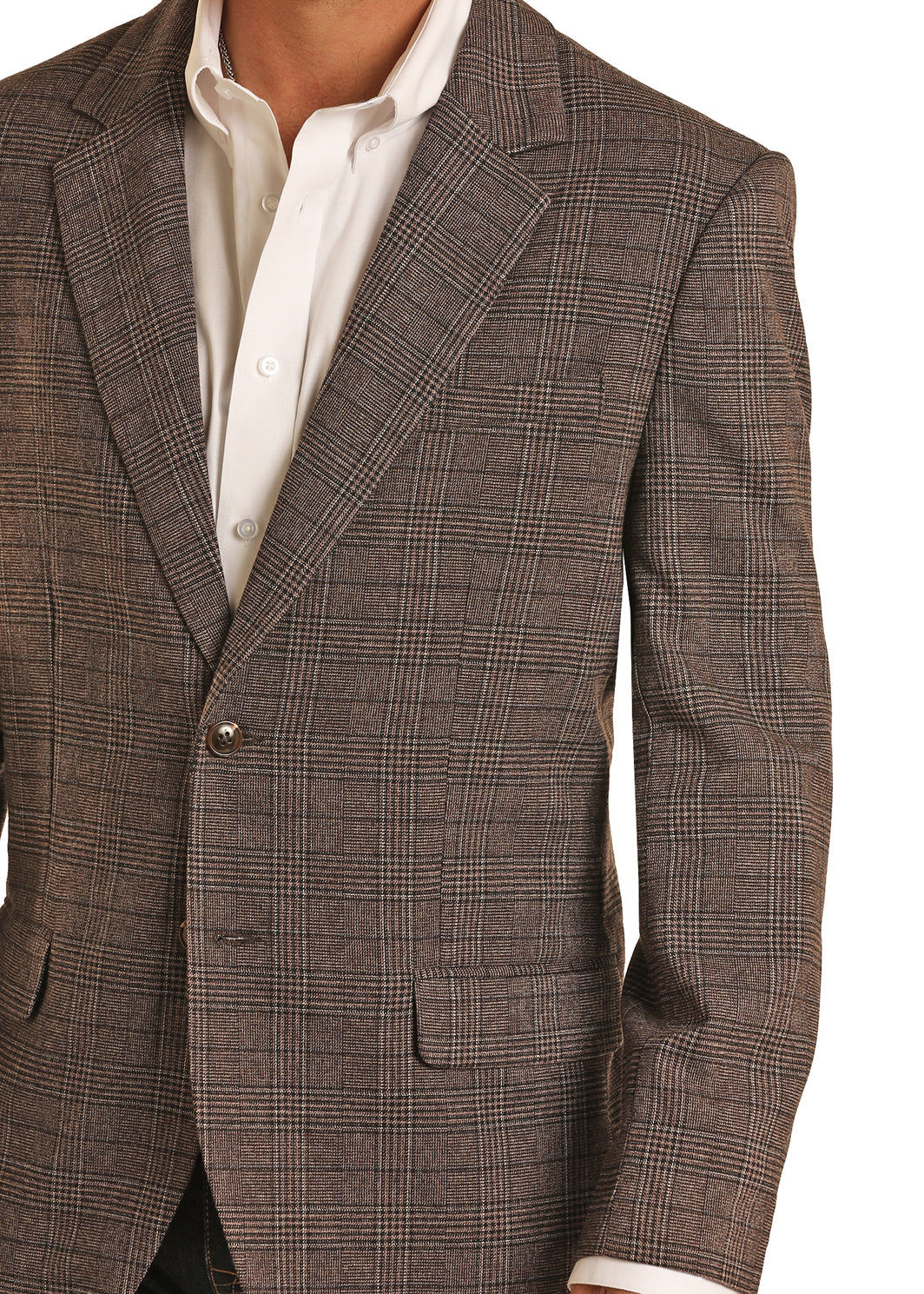 ROCK & ROLL DENIM MEN'S PLAID SPORT COAT