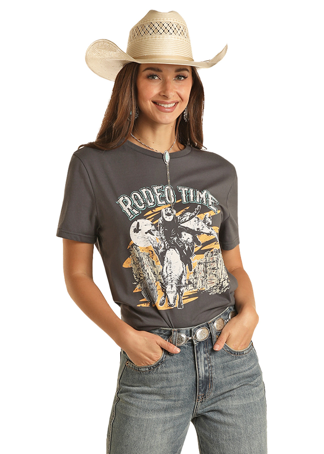 ROCK N ROLL DENIM® DALE BRISBY RODEO TIME GRAPHIC TEE