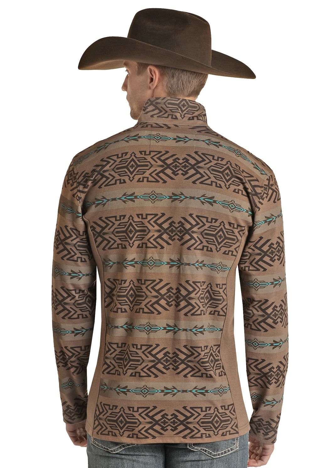 Men's Charcoal And Black 1/4 Zip Henley Pullover