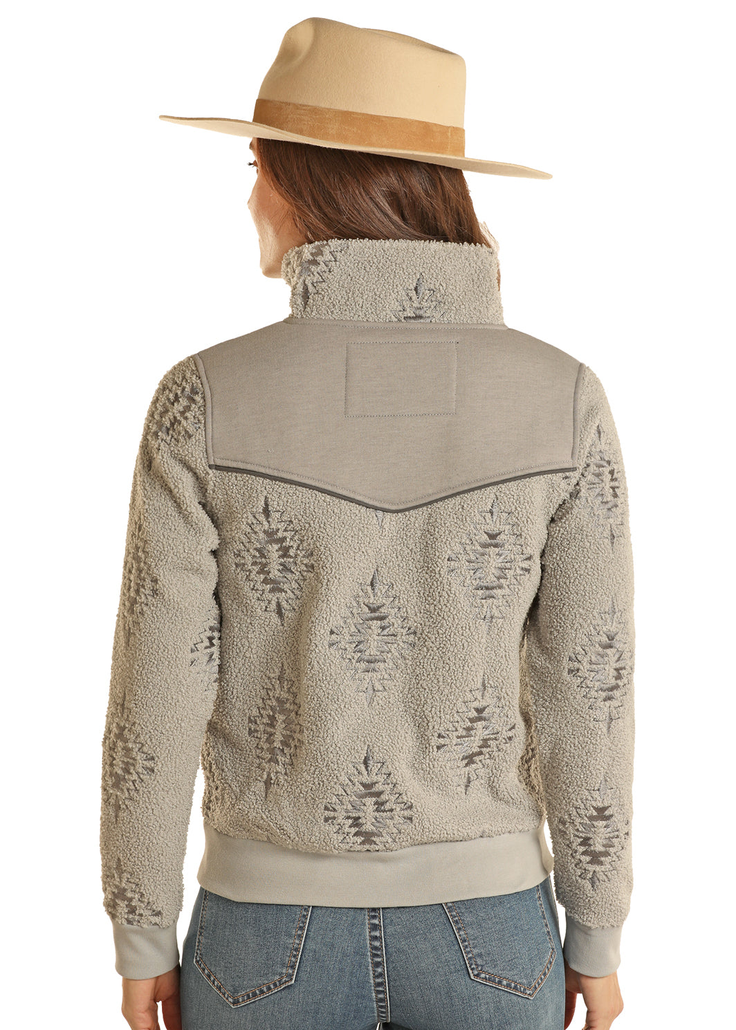 Powder River Women's Embroidered Berber Bomber Jacket