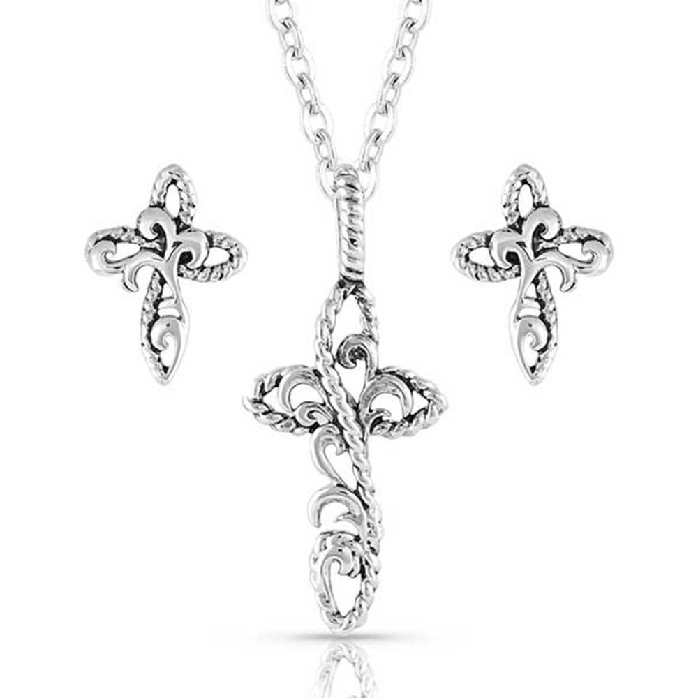 Hold Steady Faith Cross Jewelry Set