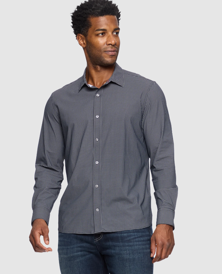 PATTON LONG SLEEVE GINGHAM JOURNEY SHIRT
