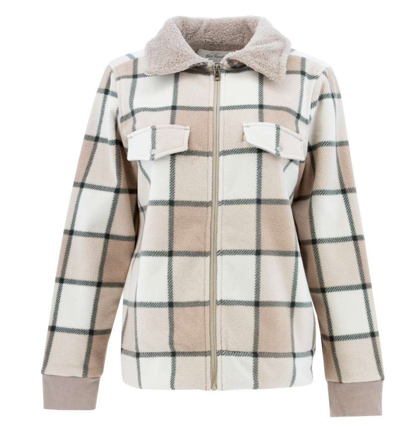 Millie Plaid Fleece Jacket
