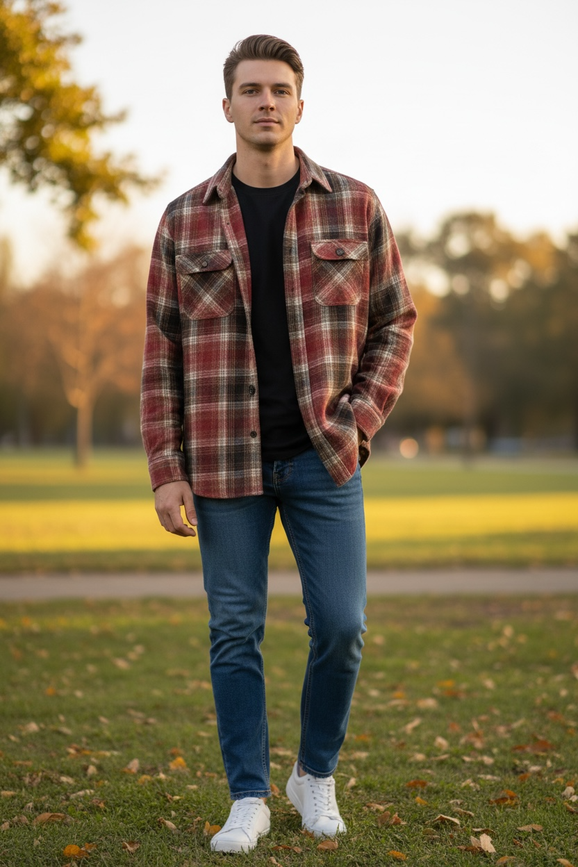 Mens Soft Touch Shirt Jacket