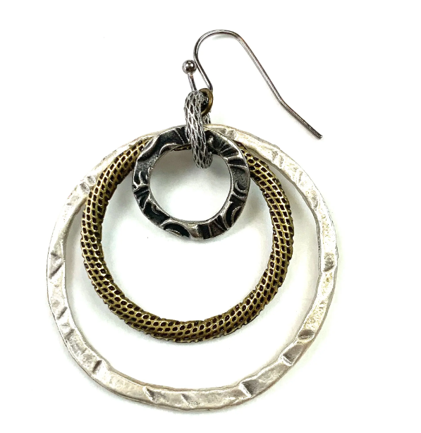 Earring Layers Rings Mixed Metal