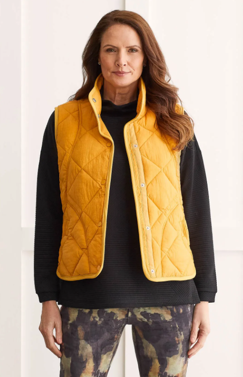 Quilted A-Line Puffer Vest
