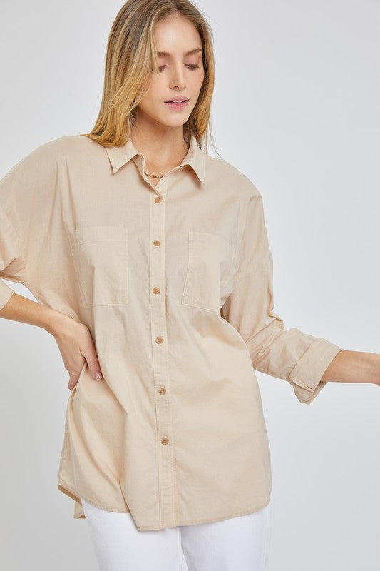 Oversized Poplin Shirt