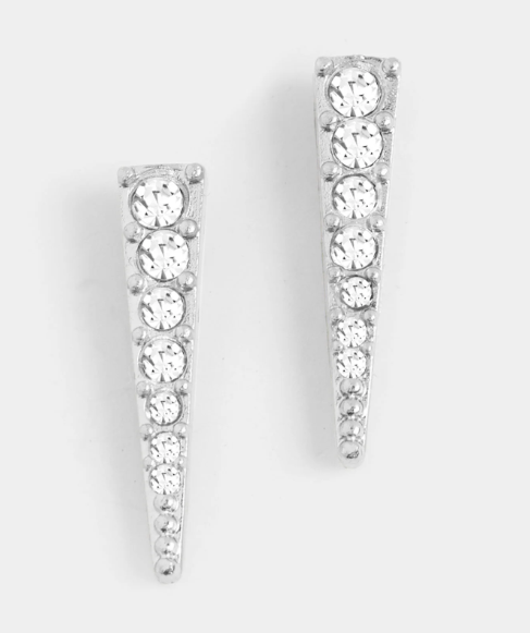 Jeweled Icicle Stud Earring