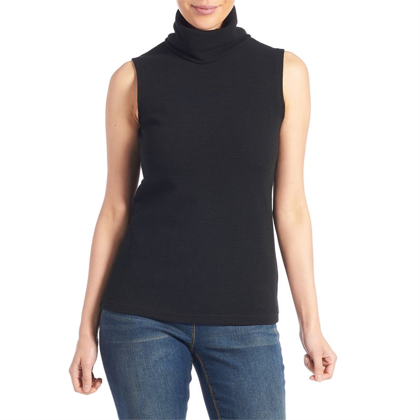 Yla Sleeveless Ribbed Turtleneck Tank