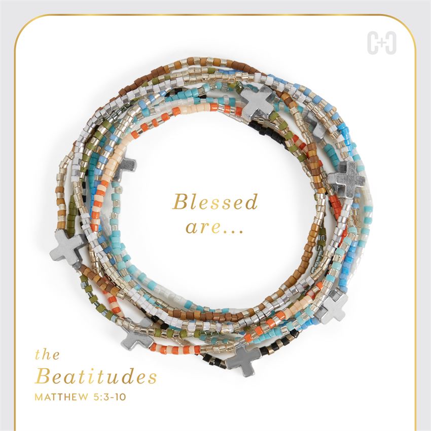 The Beatitudes Cross Charm Bracelet