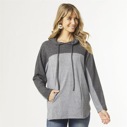 Kathryn Hooded Top With Side Pocket