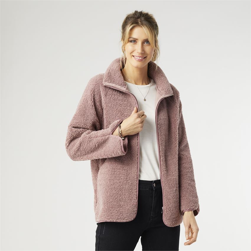 Blakely Sherpa Jacket with Pockets – Amber Waves Emporium