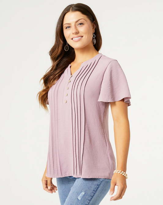 SAVANNA BUTTON DOWN TOP