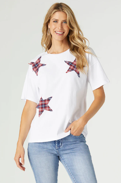 STAR PATCHWORK TEE