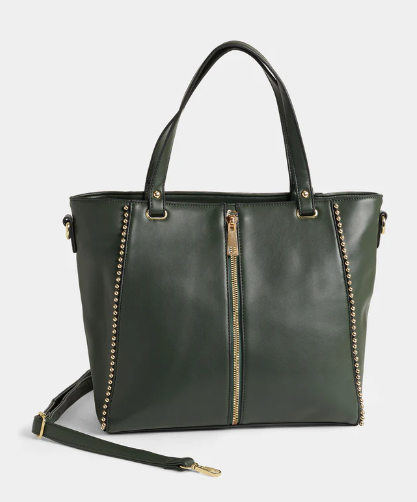 Jenna Studded Tote + Crossbody Bag``