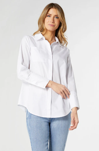 Meredith Button-Up Boyfriend Shirt