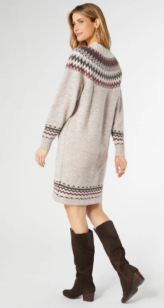 Fair Isle Sweater Dress