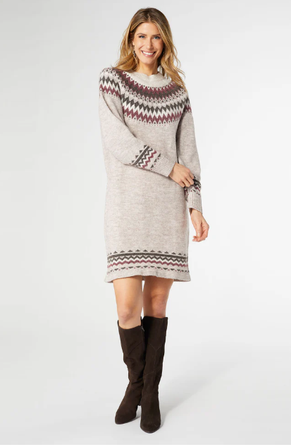 Fair Isle Sweater Dress