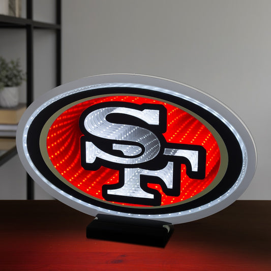 San Francisco 49ers LED Infinity Logo Light