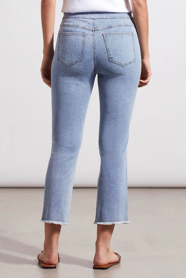 AUDREY PULL-ON STRAIGHT CROP PANT