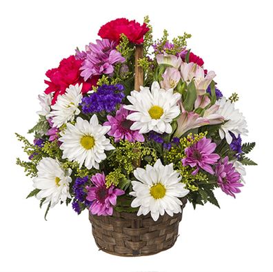 Cheerful Basket of Blooms