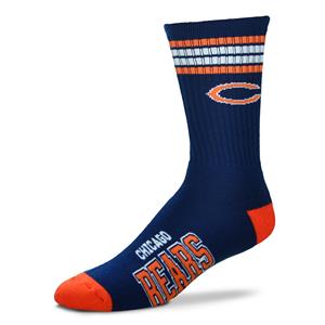 4 STRIPE DEUCE - CHICAGO BEARS SOCKS