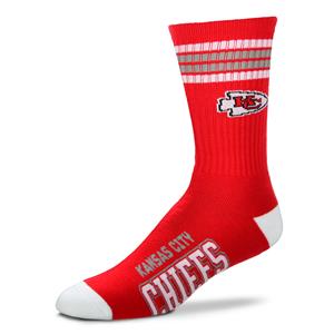 4 STRIPE DEUCE - KANSAS CITY CHIEFS SOCKS