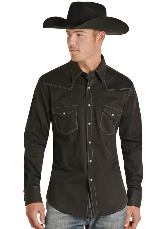 Rock & Roll Cowboy® Men's Long Sleeve Snap Shirt
