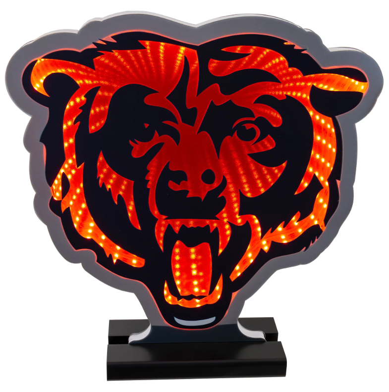 NFL LED Infinity Logo Light - Chicago Bears