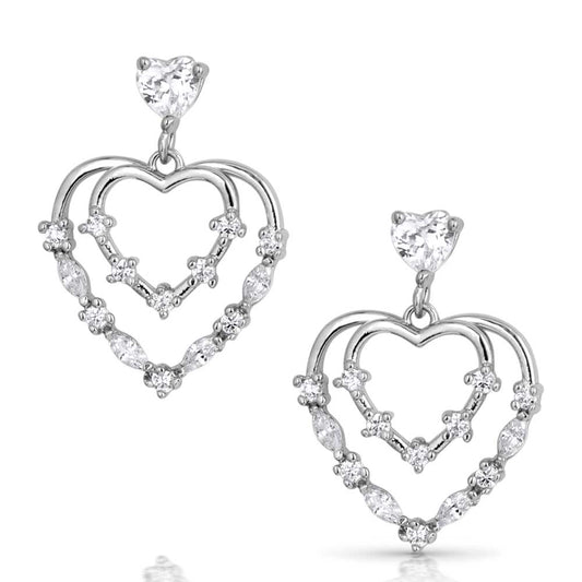 Heart Grows Crystal Earrings