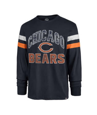 Men's '47 Navy Chicago Bears Irving Long Sleeve T-Shirt