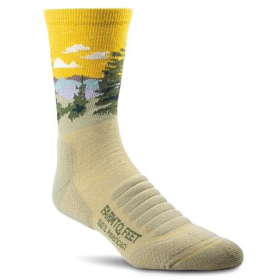 Cascade Locks – Trail Light Targeted Cushion 3/4 Crew Sock